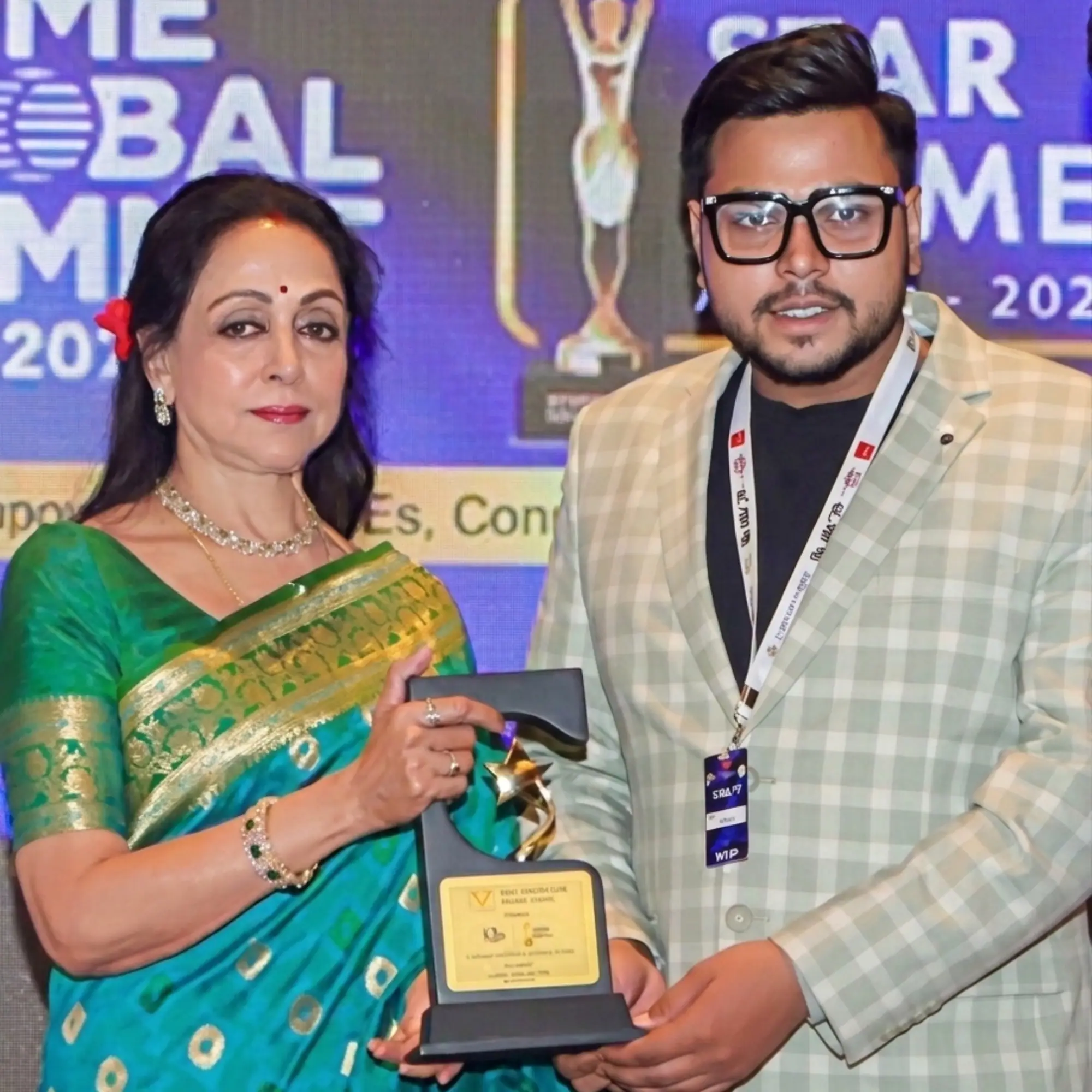 Global MSME Star Award 2025 — AccountVilla Founder honoured by Smt. Hema Malini